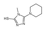 4-methyl-3-piperidin-1-yl-1H-1,2,4-triazole-5-thione结构式