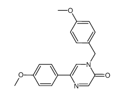 1-(4-methoxybenzyl)-5-(4-methoxyphenyl)pyrazin-2(1H)-one Structure