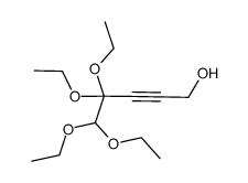 4,4,5,5-tetraethoxypent-2-yn-1-ol Structure