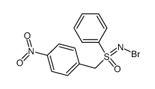 N-bromo-S-(p-nitrobenzyl)-S-phenylsulfoximide结构式