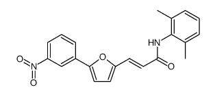 2-Propenamide, N-(2,6-dimethylphenyl)-3-[5-(3-nitrophenyl)-2-furanyl]-, (2E) Structure