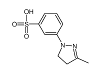 m-(4,5-dihydro-3-methyl-1H-pyrazol-1-yl)benzenesulphonic acid Structure