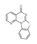 5H-Pyrido[3',2':5,6]pyrimido[2,1-b]benzothiazol-5-one (en) Structure