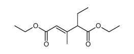 4-ethyl-3-methyl-pentenedioic acid diethyl ester结构式