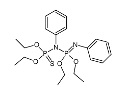 diethyl N-(diethoxyphosphinothioyl)-N,N'-diphenylphosphoramidimidate Structure