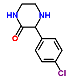 3-(4-chlorophenyl)piperazin-2-one structure