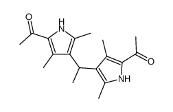 1,1-bis-(5-acetyl-2,4-dimethyl-pyrrol-3-yl)-ethane结构式