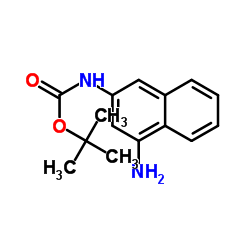 2-Methyl-2-propanyl (4-amino-2-naphthyl)carbamate结构式