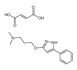 (E)-but-2-enedioic acid,N,N-dimethyl-3-[(5-phenyl-1H-pyrazol-3-yl)oxy]propan-1-amine Structure