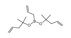 allylboronic acid bis-(1,1-dimethyl-but-3-enyl) ester Structure