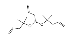 allylboronic acid bis-(1,1-dimethyl-but-3-enyl) ester结构式