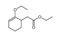 ethyl (2-ethoxycyclohex-2-en-1-yl)acetate结构式