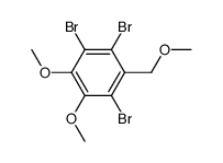 1,2,4-tribromo-5,6-dimethoxy-3-(methoxymethyl)benzene Structure