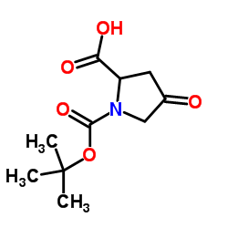 1-(TERT-BUTOXYCARBONYL)-4-OXOPYRROLIDINE-2-CARBOXYLICACID Structure