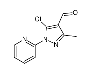 5-chloro-3-methyl-1-(pyridin-2-yl)-1H-pyrazole-4-carbaldehyde Structure