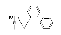 [(1R)-2,2-diphenyl-1-trimethylsilylcyclopropyl]methanol Structure