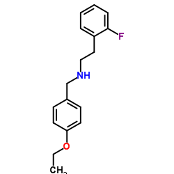 N-(4-Ethoxybenzyl)-2-(2-fluorophenyl)ethanamine Structure