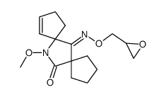 12-Methoxy-12-aza-dispiro[4.1.4.2]tridec-8-ene-6,13-dione 6-(O-oxiranylmethyl-oxime)结构式