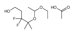 acetic acid,4-(1-ethoxyethoxy)-3,3-difluoro-4-methylpentan-1-ol结构式