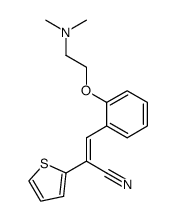 (E)-3-[2-(2-Dimethylamino-ethoxy)-phenyl]-2-thiophen-2-yl-acrylonitrile结构式