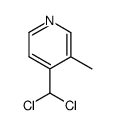 Pyridine, 4-(dichloromethyl)-3-methyl- (9CI)结构式