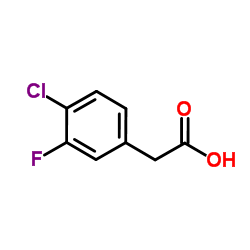 4-Chloro-3-fluorophenylacetic acid Structure