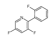 3,5-difluoro-2-(2-fluorophenyl)pyridine结构式