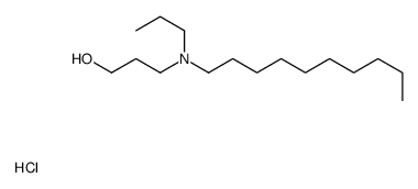 3-[decyl(propyl)amino]propan-1-ol,hydrochloride结构式