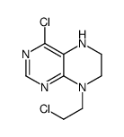 4-chloro-8-(2-chloroethyl)-6,7-dihydro-5H-pteridine Structure