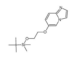 6-(2-[t-butyl(dimethyl)silyl]oxyethoxy)imidazo[1,2-a]pyridine Structure