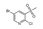 5-溴-2-氯-3-甲磺酰吡啶结构式