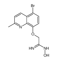 2-(5-bromo-2-methylquinolin-8-yl)oxy-N'-hydroxyethanimidamide结构式