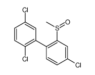 4-chloro-1-(2,5-dichlorophenyl)-2-methylsulfinylbenzene Structure