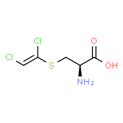 (2R)-2-amino-3-[(Z)-1,2-dichloroethenyl]sulfanyl-propanoic acid结构式