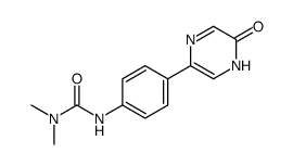 1,1-dimethyl-3-[4-(6-oxo-1H-pyrazin-3-yl)phenyl]urea Structure