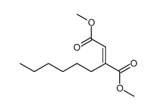 (E)-2-Hexyl-but-2-enedioic acid dimethyl ester结构式