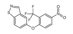 5-[4-nitro-2-(trifluoromethyl)phenoxy]-1,2-benzothiazole结构式