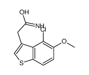 2-(4-chloro-5-methoxy-1-benzothiophen-3-yl)acetamide Structure