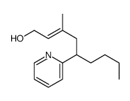 3-methyl-5-pyridin-2-ylnon-2-en-1-ol结构式
