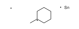 dimethyl-(1-methylcyclohexyl)stannane结构式