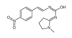 1-(1-methylpyrrolidin-2-ylidene)-3-[2-(4-nitrophenyl)ethenyl]urea结构式