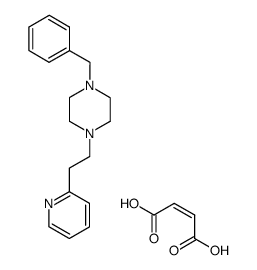 1-Benzyl-4-(2-pyridin-2-yl-ethyl)-piperazine; compound with (Z)-but-2-enedioic acid Structure