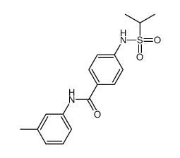 N-(3-methylphenyl)-4-(propan-2-ylsulfonylamino)benzamide Structure