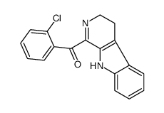 (2-chlorophenyl)-(4,9-dihydro-3H-pyrido[3,4-b]indol-1-yl)methanone Structure