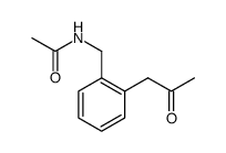 Acetamide, N-[[2-(2-oxopropyl)phenyl]methyl] Structure
