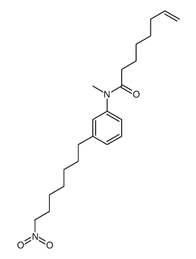 N-methyl-N-[3-(7-nitroheptyl)phenyl]oct-7-enamide结构式
