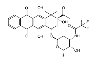 N-(trifluoroacetyl)-4-demethoxy-10,10-dimethyldaunomycin Structure