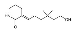 (E)-3-(6-hydroxy-4,4-dimethylhexylidene)piperidin-2-one结构式