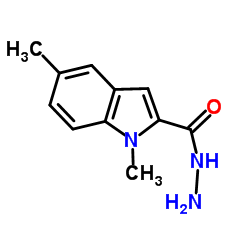 1,5-Dimethyl-1H-indole-2-carbohydrazide结构式