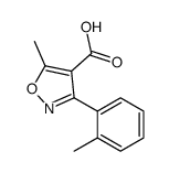 4-Isoxazolecarboxylicacid,5-methyl-3-o-tolyl-(7CI)结构式